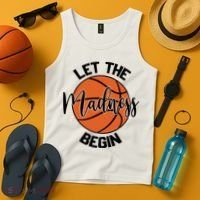 Let The Madness Begin College Basketball Tank Top thumb 4