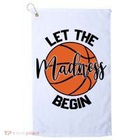 Let The Madness Begin College Basketball Golf Towel thumb 0