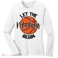 Let The Madness Begin College Basketball Women's Long Sleeve Shirt thumb 0