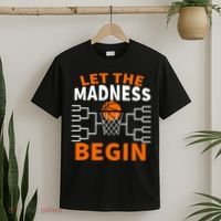 Let The Madness Begin College Basketball T-Shirt thumb 2