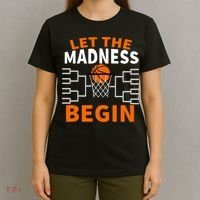 Let The Madness Begin College Basketball T-Shirt thumb 4
