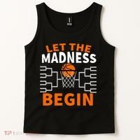 Let The Madness Begin College Basketball Tank Top thumb 2