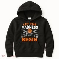 Let The Madness Begin College Basketball Kids Hoodie thumb 0