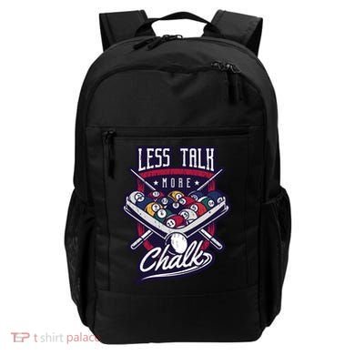 Less Talk More Chalk Billiards Backpack