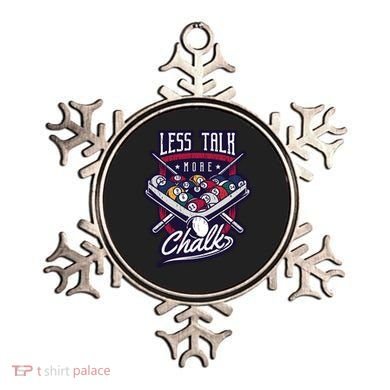 Less Talk More Chalk Billiards Ornament