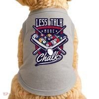 Less Talk More Chalk Billiards Doggie Tank thumb 0