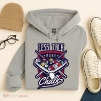 Less Talk More Chalk Billiards Hoodie thumb 4