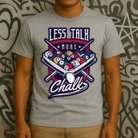Less Talk More Chalk Billiards T-Shirt thumb 3