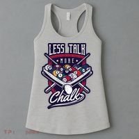 Less Talk More Chalk Billiards Women's Tank Top thumb 3