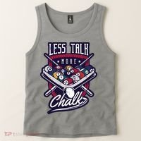 Less Talk More Chalk Billiards Tank Top thumb 2