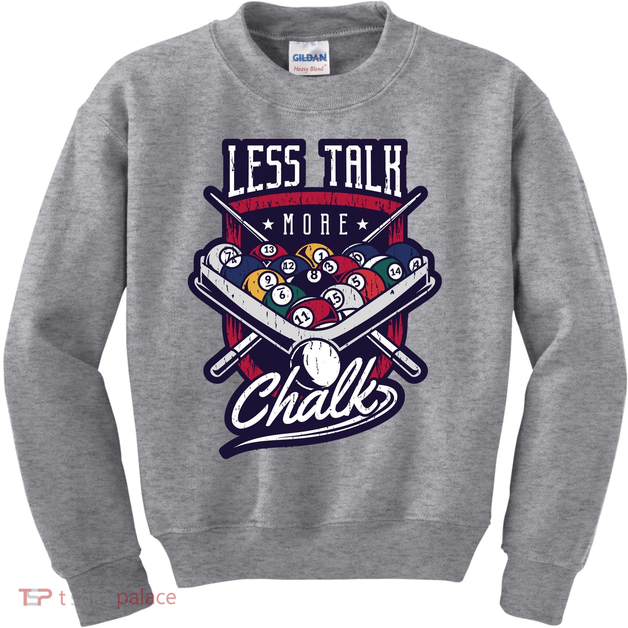 Less Talk More Chalk Billiards Kids Sweatshirt