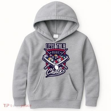 Less Talk More Chalk Billiards Kids Hoodie