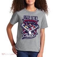Less Talk More Chalk Billiards Kids T-Shirt thumb 2