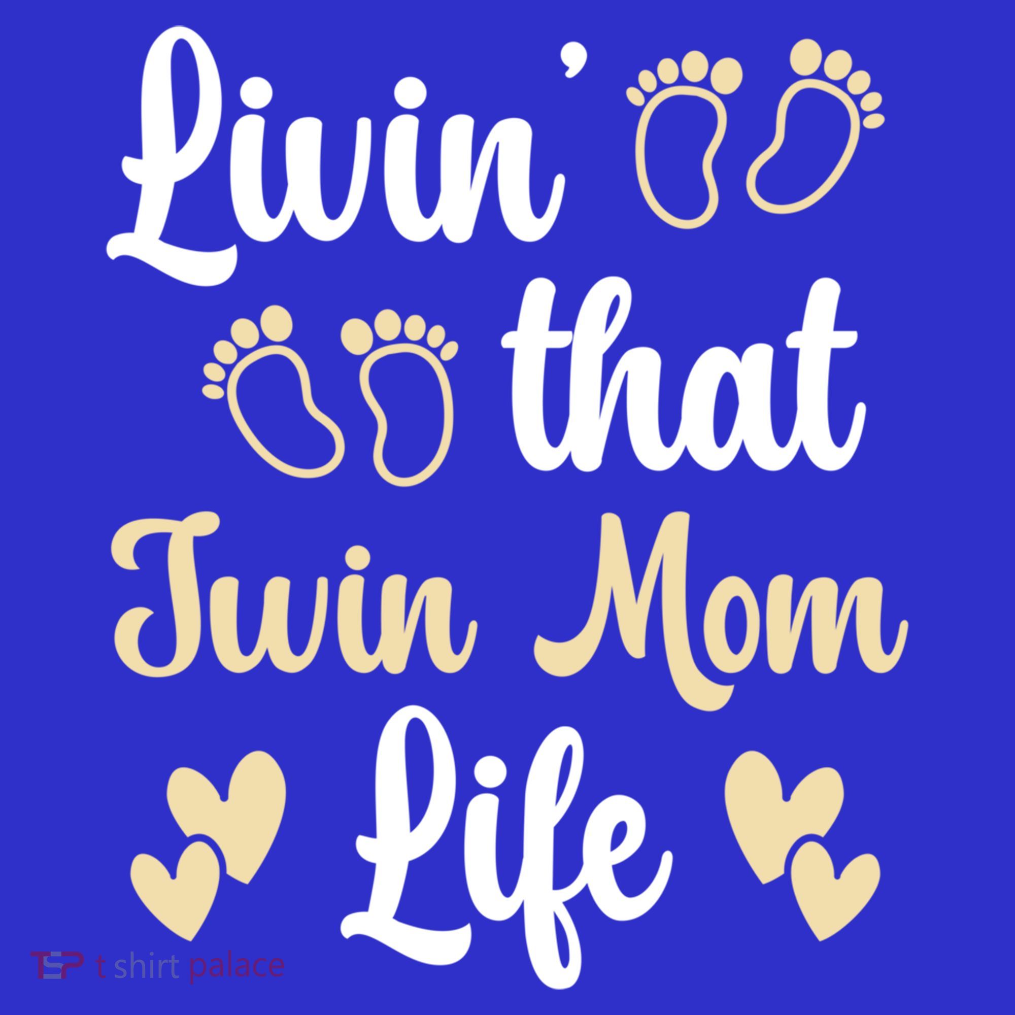 Livin That Mom Twin Life Twins Pregnant Two Mom Cute Gift Women's Tank Top
