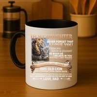 Lion To My Daughter Never Forget That I Love You Love Dad Great Gift Coffee Mug thumb 4
