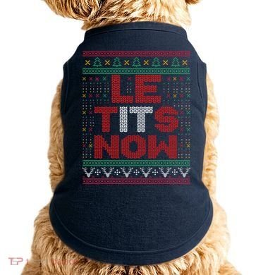 Le Tits Now Christmas For Lovers Doggie Tank