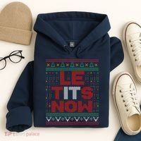 Le Tits Now Christmas For Lovers Hoodie thumb 4
