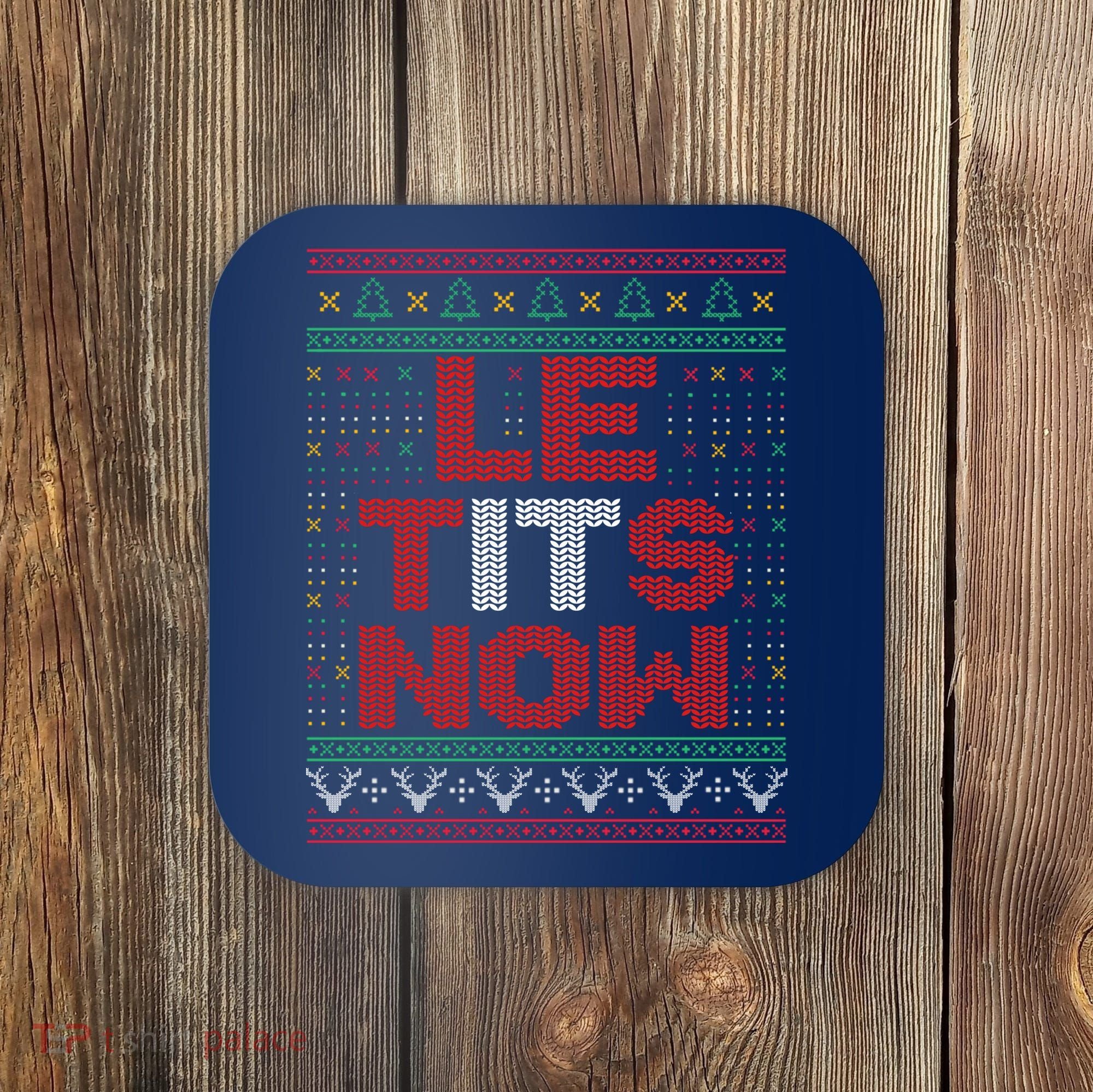 Le Tits Now Christmas For Lovers Coaster
