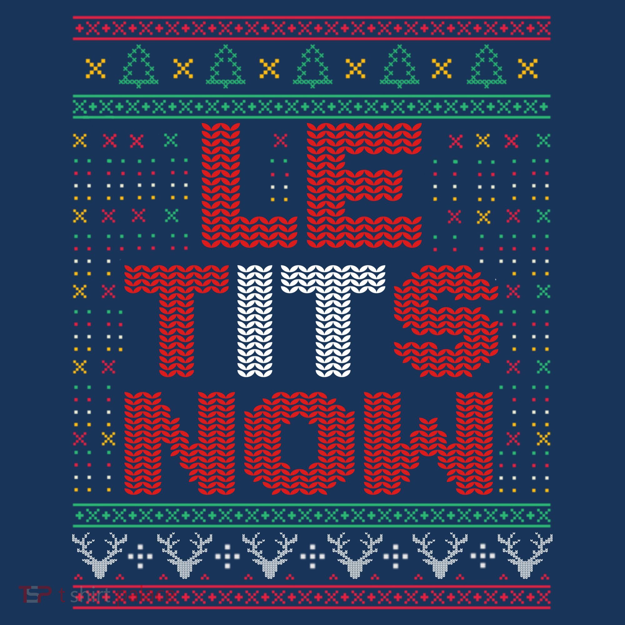 Le Tits Now Christmas For Lovers Coaster