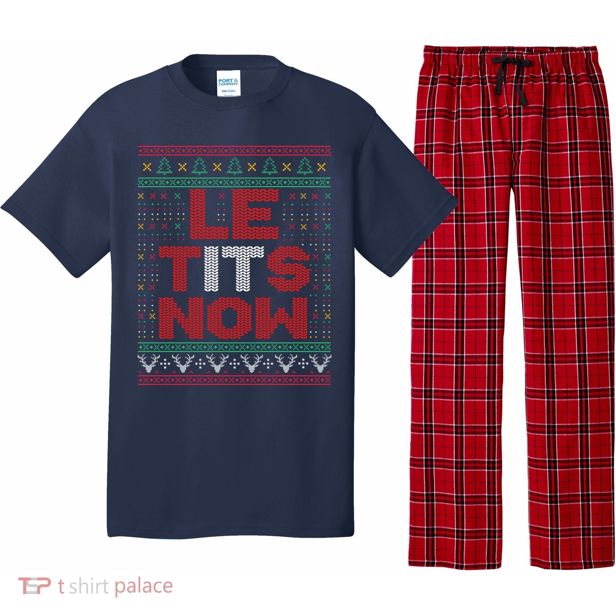 Le Tits Now Christmas For Lovers Pajama Set