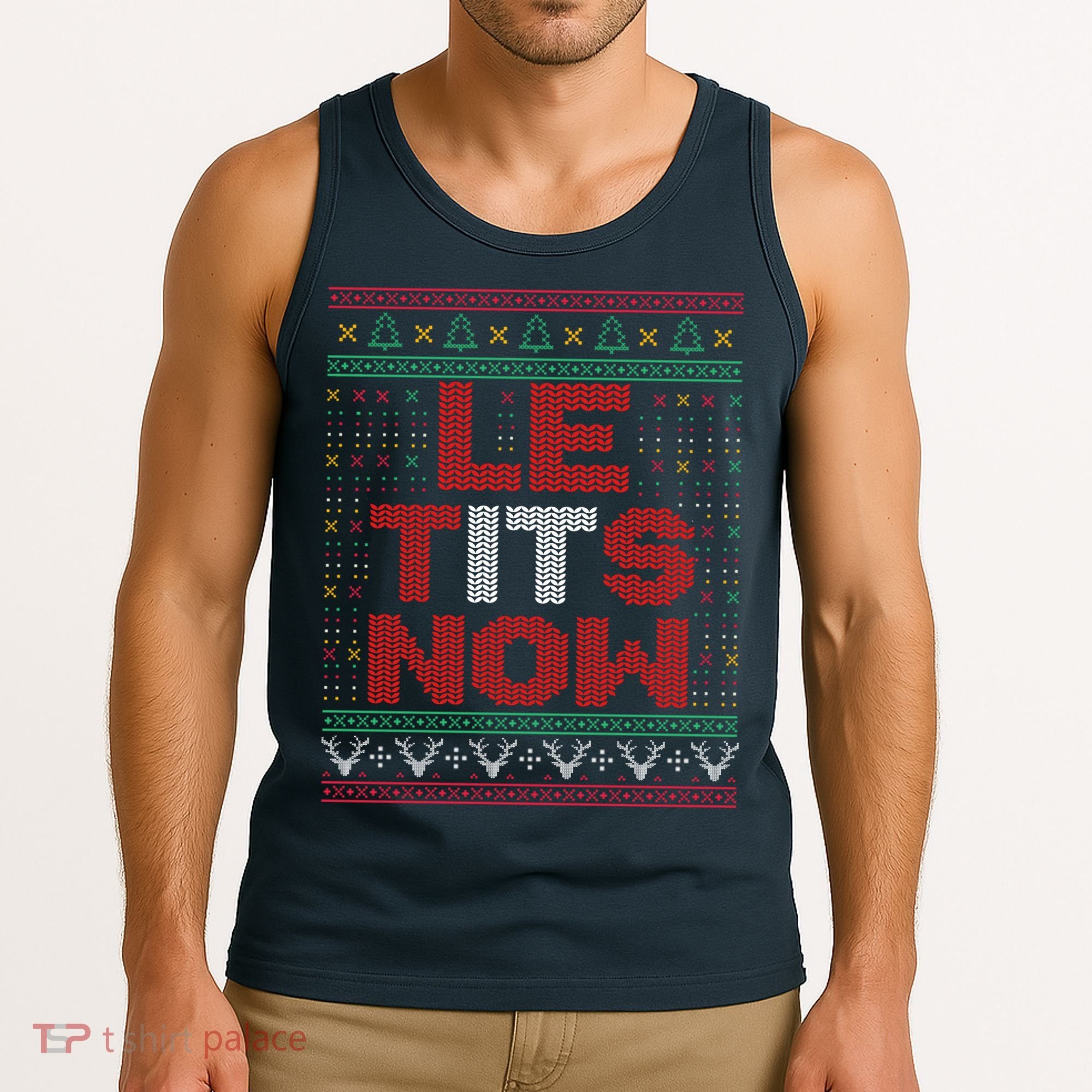 Le Tits Now Christmas For Lovers Tank Top