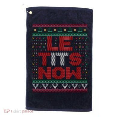 Le Tits Now Christmas For Lovers Golf Towel