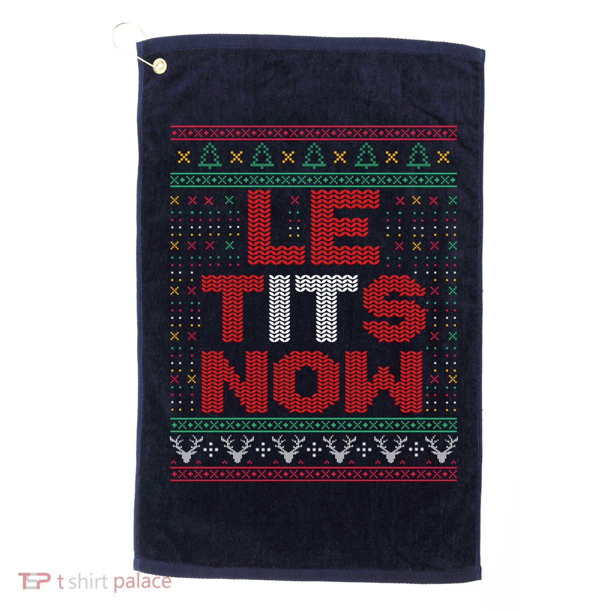 Le Tits Now Christmas For Lovers Golf Towel