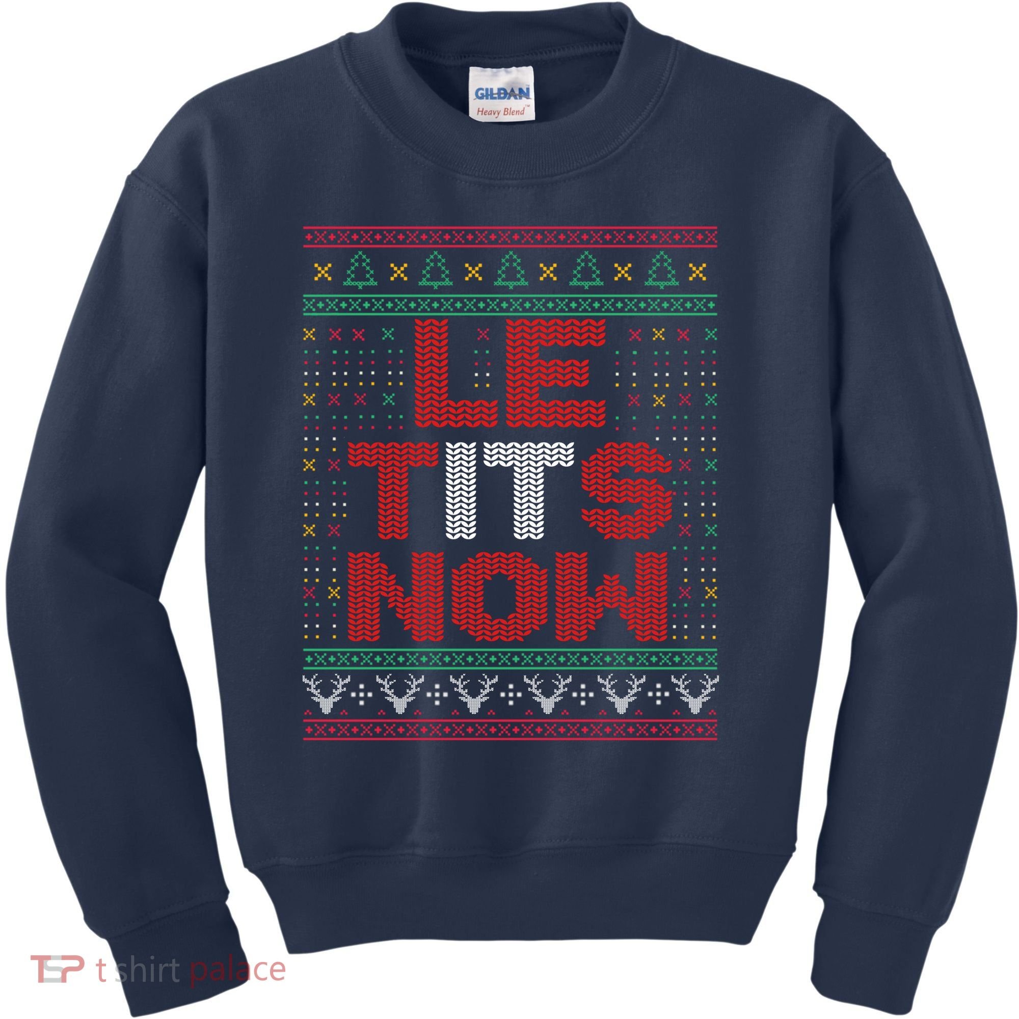 Le Tits Now Christmas For Lovers Kids Sweatshirt