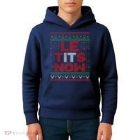 Le Tits Now Christmas For Lovers Kids Hoodie thumb 4