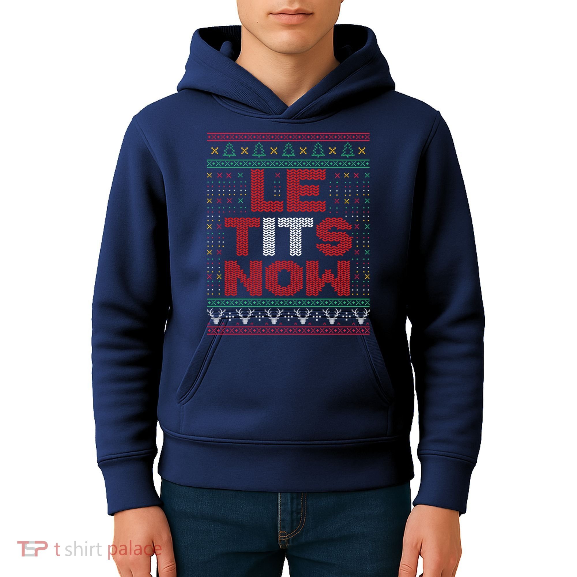 Le Tits Now Christmas For Lovers Kids Hoodie