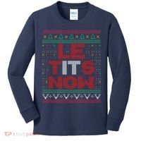 Le Tits Now Christmas For Lovers Kids Long Sleeve Shirt thumb 0
