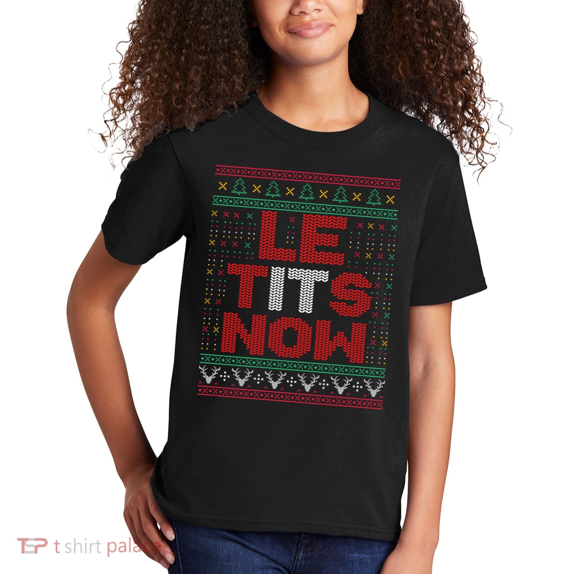 Le Tits Now Christmas For Lovers Kids T-Shirt