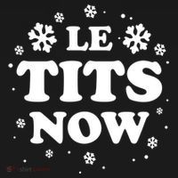 Le Tits Now Let It Snow Funny Christmas Winter Xmas Wordplay Funny Gift Women's Hoodie thumb 2