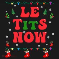 Le Tits Now Christmas Let It Snow Christmas Le Tits Now Gift Doggie Tank thumb 4