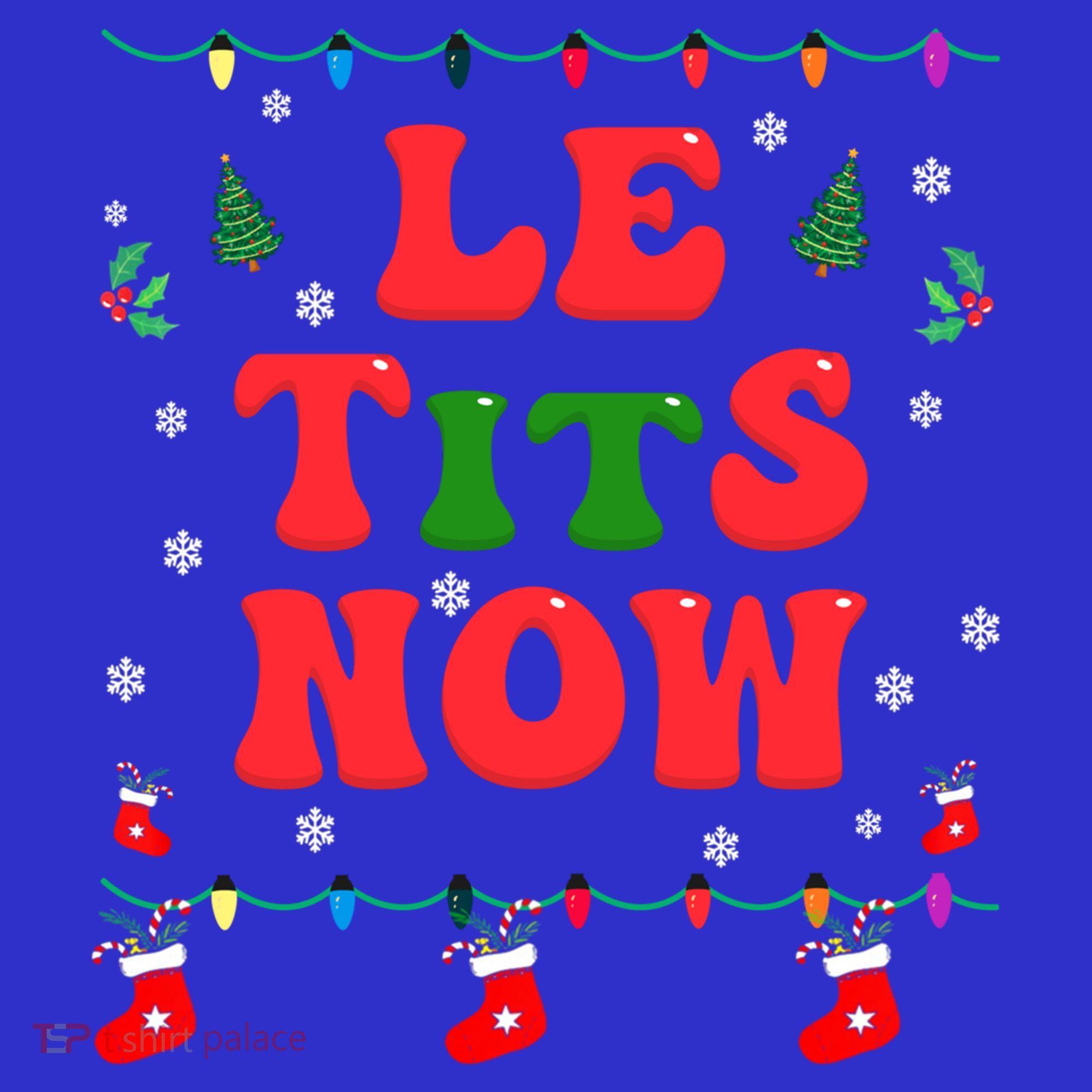 Le Tits Now Christmas Let It Snow Christmas Le Tits Now Gift Coaster
