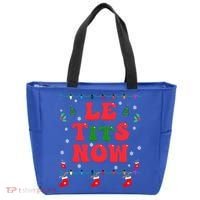 Le Tits Now Christmas Let It Snow Christmas Le Tits Now Gift Tote Bag thumb 0