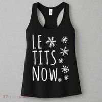 Le Tits Now Humor Christmas Women's Tank Top thumb 3