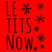 Le Tits Now Humor Christmas Santa Hat thumb 1