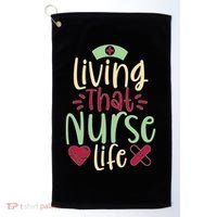Living That Nurse Life Golf Towel thumb 0