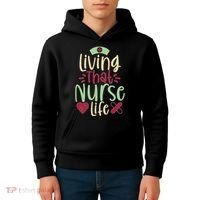 Living That Nurse Life Kids Hoodie thumb 4