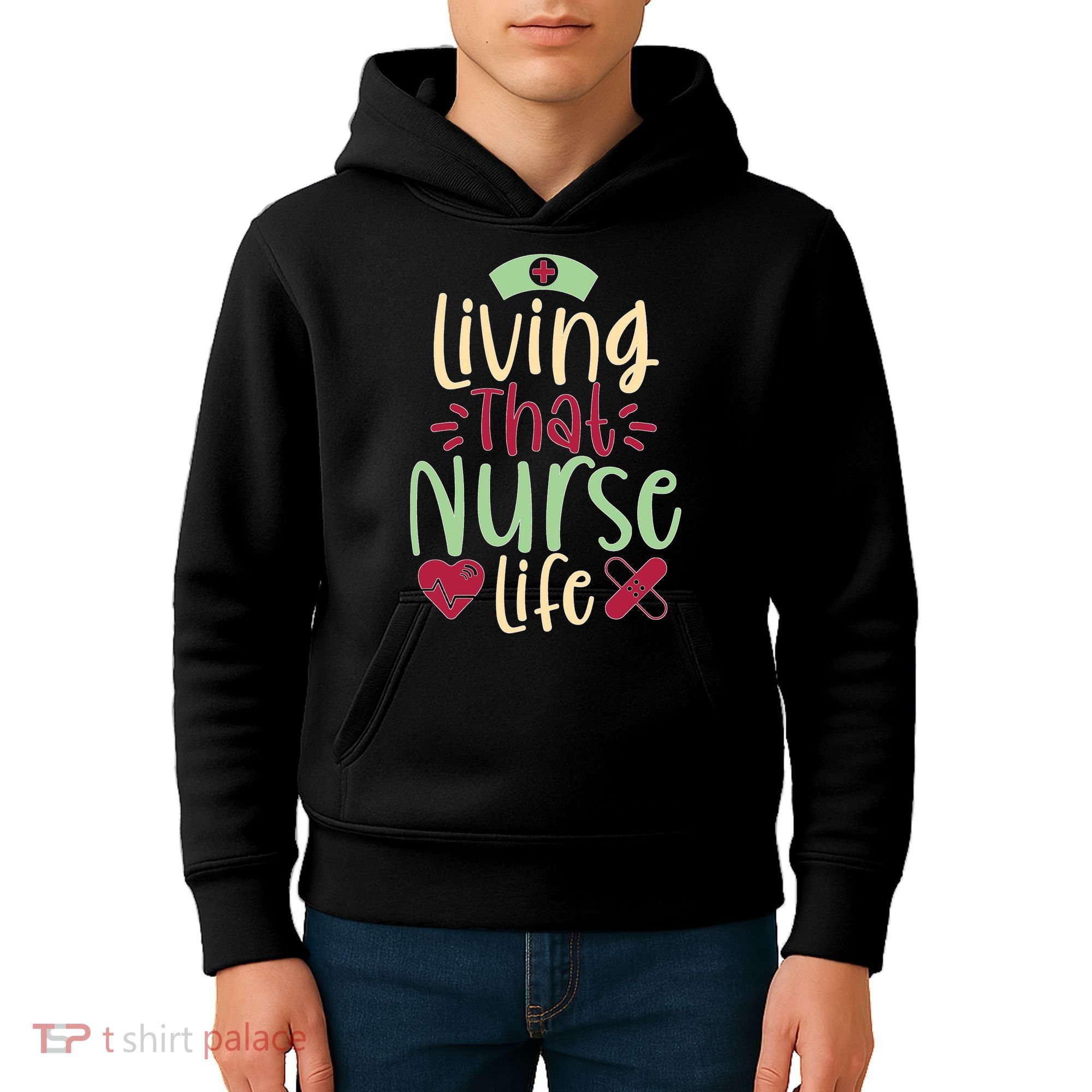 Living That Nurse Life Kids Hoodie