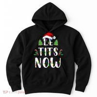 Le Tits Now Christmas Let It Snow Ugly Sweater Funny Party Hoodie thumb 0
