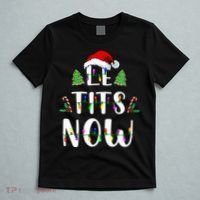Le Tits Now Christmas Let It Snow Ugly Sweater Funny Party T-Shirt thumb 5