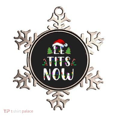 Le Tits Now Christmas Let It Snow Ugly Sweater Funny Party Ornament