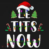 Le Tits Now Christmas Let It Snow Ugly Sweater Funny Party Baby Bodysuit thumb 2