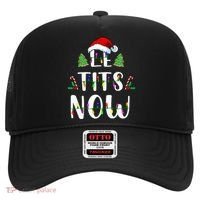 Le Tits Now Christmas Let It Snow Ugly Sweater Funny Party Hat thumb 0