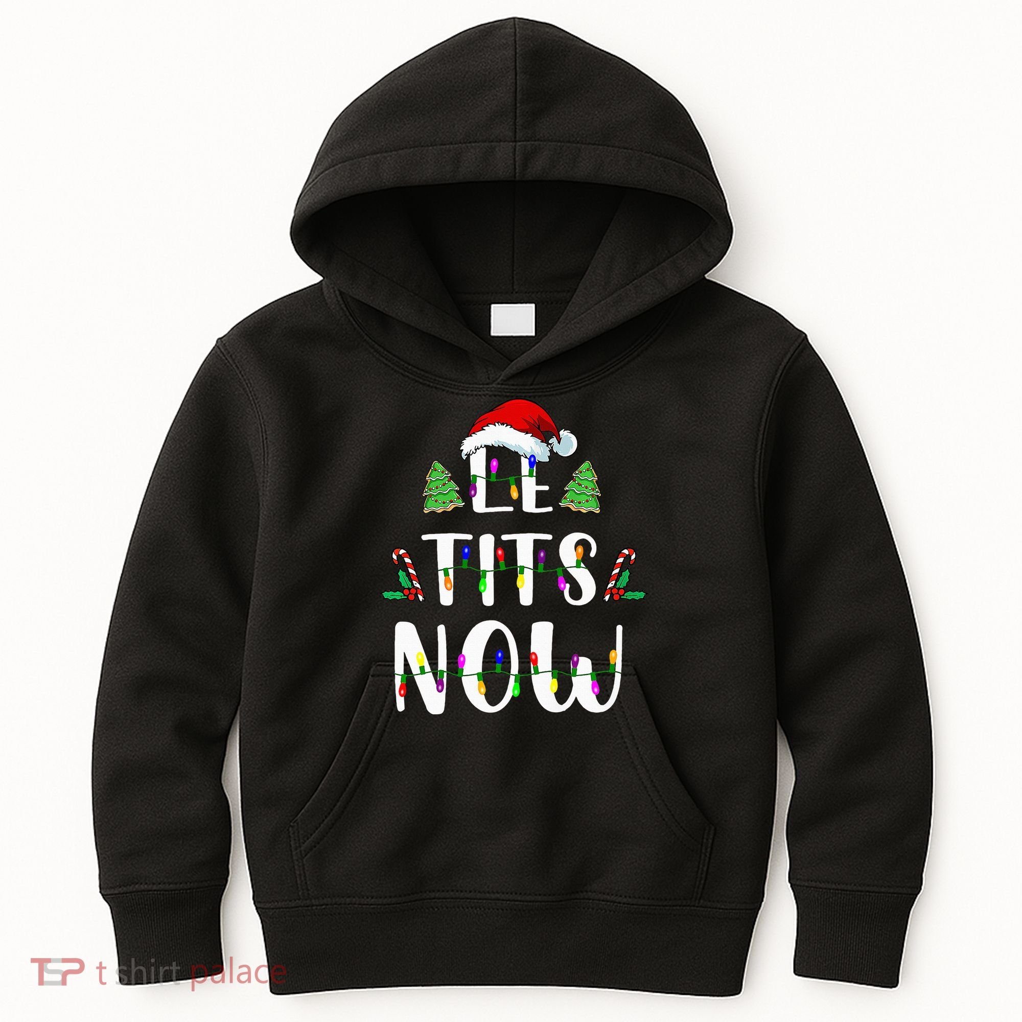 Le Tits Now Christmas Let It Snow Ugly Sweater Funny Party Kids Hoodie