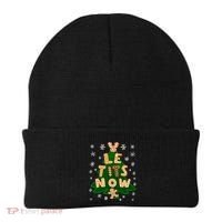 Le Tits Now Gift Let It Snow Gift Irony Christmas Gift Beanie thumb 0