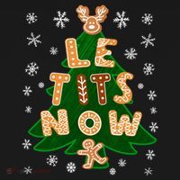 Le Tits Now Gift Let It Snow Gift Irony Christmas Gift Women's Hoodie thumb 2