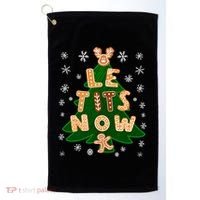 Le Tits Now Gift Let It Snow Gift Irony Christmas Gift Golf Towel thumb 0